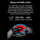 1.39 Inch Ip67 Waterproof Sports Health Monitoring Smart Bluetooth Calling Watch - Steel Black
