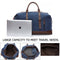 Men Leather Duffel Bag for Carry-on Travel - Gray