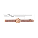Stylish Skeleton Dial Waterproof Men Watch with Mesh Strap - Silver Black