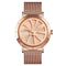 Stylish Skeleton Dial Waterproof Men Watch with Mesh Strap - Silver Black