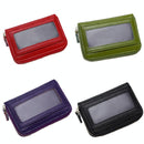 Multi Position Zipper Organ Card Holder Versatile Business Accessory - Sapphire