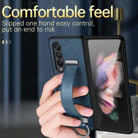 For Samsung Galaxy Z Fold4 5G Leather Shockproof Case