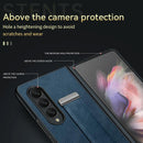For Samsung Galaxy Z Fold4 5G Leather Shockproof Case