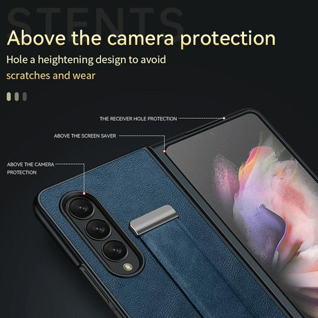 For Samsung Galaxy Z Fold4 5G Leather Shockproof Case