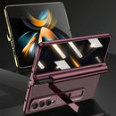 For Samsung Galaxy Z Fold4 5G Magnetic Privacy Case - Foldable - Black