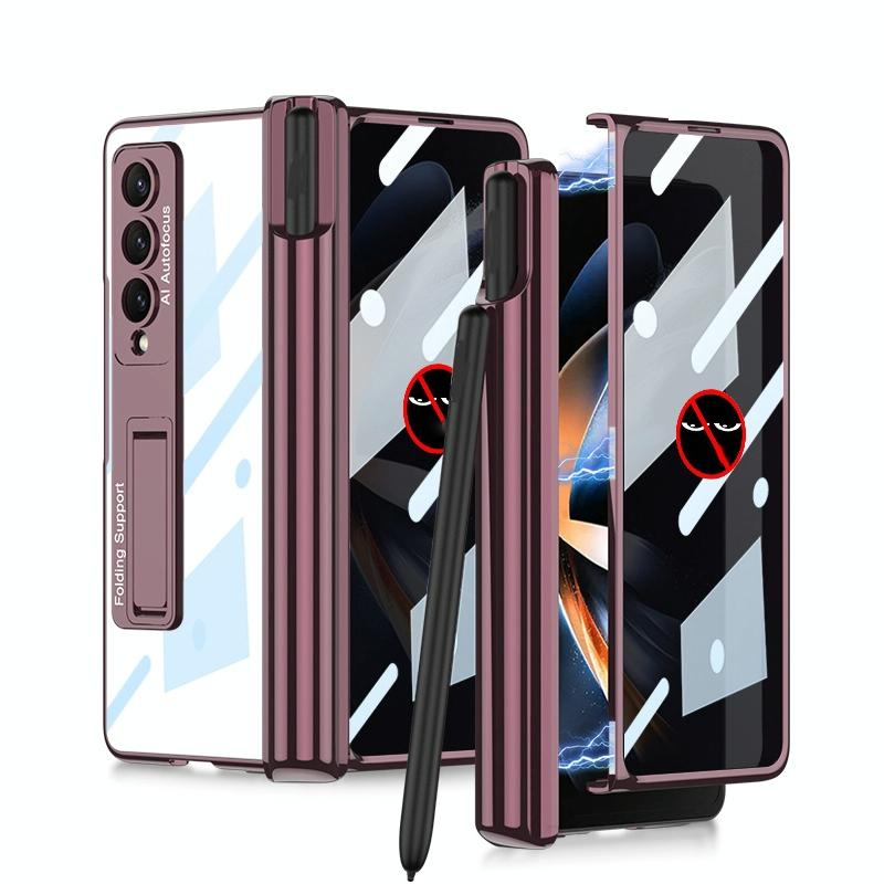 For Samsung Galaxy Z Fold4 5G Magnetic Privacy Case - Foldable - Black