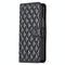 For Samsung Galaxy Z Fold4 5G Diamond Lattice Flip Wallet Case - White