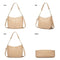 Adjustable Leather Crossbody Bag Large Capacity - Brown