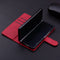 For Samsung Galaxy Z Fold4 5G Dual Fold Mandala Leather Case - Embossed Design - Red