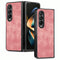 For Samsung Galaxy Z Fold4 5G Pu Back Cover - Solid Colour - Pink