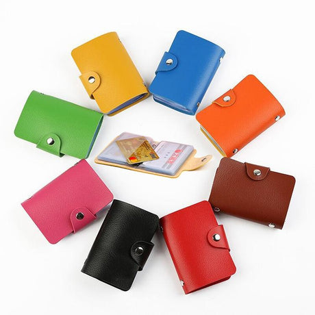 3 Pcs Upgraded Card Bag Transparent Business Card Holder With 12 Slots - Black