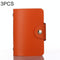 3 Pcs Upgraded Card Bag Transparent Business Card Holder With 12 Slots - Black