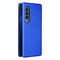 For Samsung Galaxy Z Fold4 5G Carbon Fiber Flip Leather Case - Brown