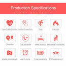 Bluetooth Smart Bracelet With Heart Rate Monitor And Sleep Tracker - Orange