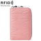 Women Anti Magnetic Leather Rfid Wallet - Pink