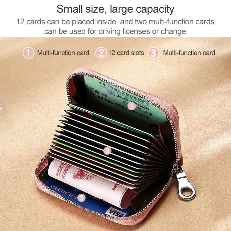 Women Anti Magnetic Leather Rfid Wallet - Pink