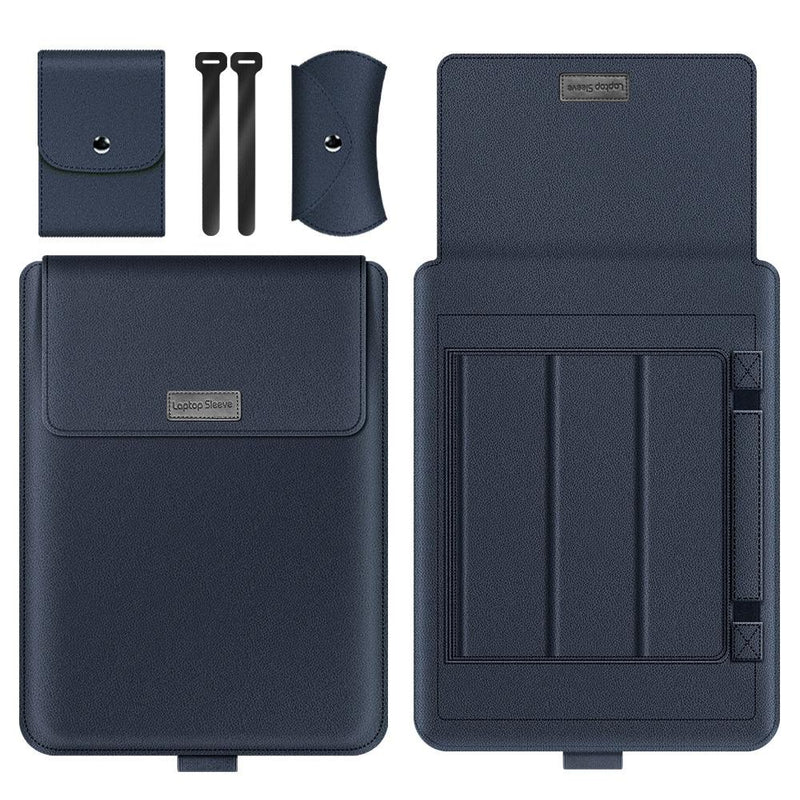11 / 12 Inch 4-in-1 Computer Bracket Liner and Storage Bag - Dark Blue