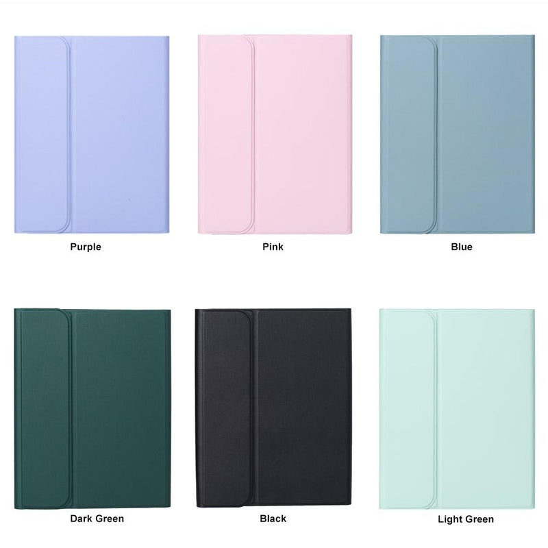 2022 Ipad 10.9 Touch Keyboard Leather Case With Pen Slot - Purple