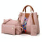 Versatile 4-In-1 Messenger Bag For Women - Fashionable & Spacious - Brown