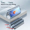 For Samsung Galaxy Z Fold4 5G Full Body Phone Case with Integrated Hinge and Pen Slot - Transparent