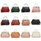 Adjustable Leather Crossbody Bag With Vintage Buckle