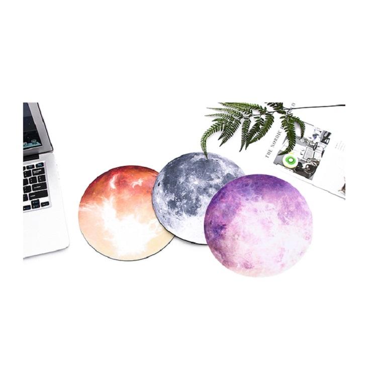 5 Piece Round Rubber Mouse Pad Set - Jupiter