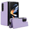 Foldable Phone Case with Double Buckle Card Slot for Samsung Galaxy z Fold4 - Brown