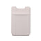 Lycra Phone Card Holder Stretch Back Sticker Wallet For Cards Bus Pass Bank Fits Most Phones - White