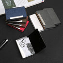 Stainless Steel Card Holder Sleek Business Accessory - Gray