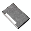 Stainless Steel Card Holder Sleek Business Accessory - Gray