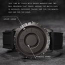 Bezel-free Magnetic Ball Watch - Men Design - Silver Net Strip