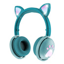 7.1 Surround Sound Cat Ear Gaming Headset With Mic - Green