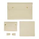 3-in-1 Waterproof Leather Laptop Liner Bag - 13 Inches - Avocado Green