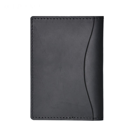 Minimalist Cowhide Card Holder Compact Wallet For Bank & Membership Cards - Blue