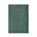 Minimalist Cowhide Card Holder Compact Wallet For Bank & Membership Cards - Blue