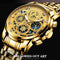 Waterproof Luminous Quartz Watch with Multifunctional Design - White Steel Black Surface