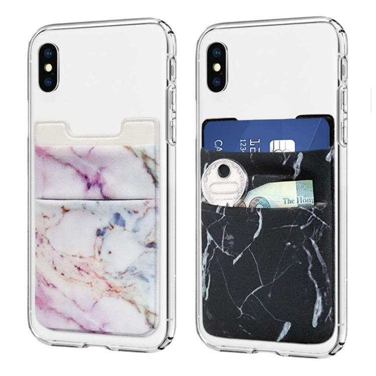 Marble Road Stretch Phone Card Holder Sticky Clip - Black