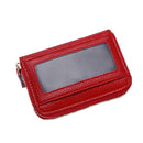 Multi Position Zipper Organ Card Holder Versatile Business Accessory - Deep Blue