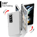 For Samsung Galaxy Z Fold4 5G Samsung Fold 4 Hinge Flip Case - Two Tone Contact Lens - Transparent