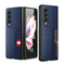 For Samsung Galaxy Z Fold4 5G Litchi Texture Microfiber Case - Blue