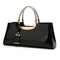 Patent Leather Shoulder Bag For Women - Glue Closure - Rose Red