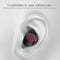 Intelligent Noise Reduction Bluetooth Earphones with Touch Control and Battery Display - Pink