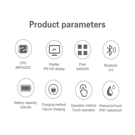 Waterproof Smartwatch With Colour Screen - Ipx67 - Pink