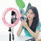 7.9 Dual Colour Led Ring Light With Usb Dimmable For Vlogging And Photography