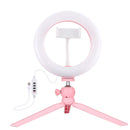 7.9 Led Ring Light With Tripod And Phone Clamp - 3 Modes Dimmable Dual Colour Temperature