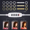 7.9 Led Ring Light With Tripod And Phone Clamp - 3 Modes Dimmable Dual Colour Temperature