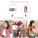 26Cm Usb 3 Modes Dimmable Led Ring Light With Phone Clamp