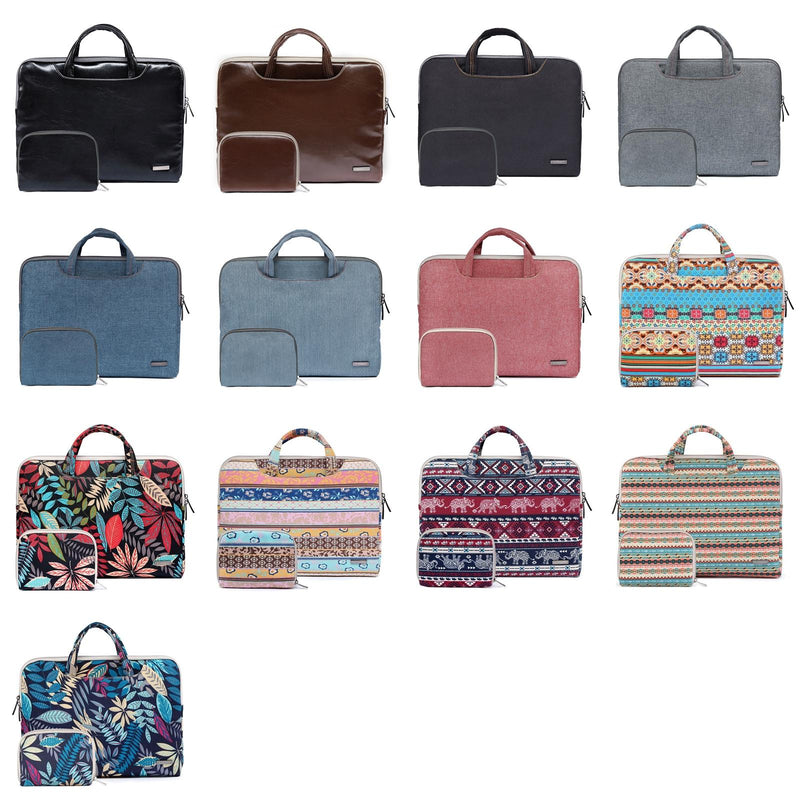 11.6 Inch Simple Business Laptop Bag With Liner - Ls-116 - Snowflake Nylon Light Red