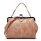 Adjustable Leather Crossbody Bag With Vintage Buckle