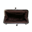 Adjustable Leather Crossbody Bag With Vintage Buckle